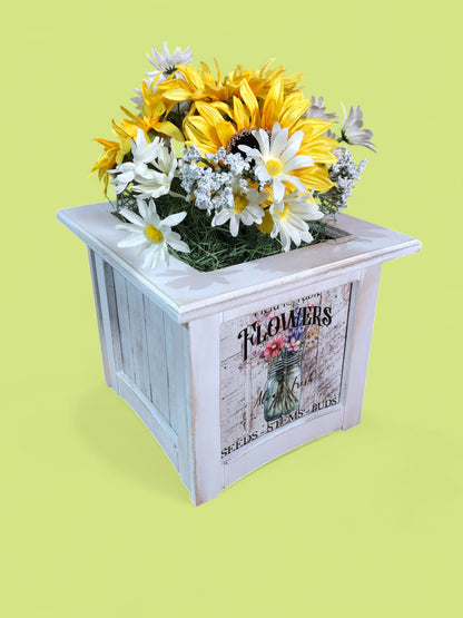 8" x 8" Plant Box Distressed