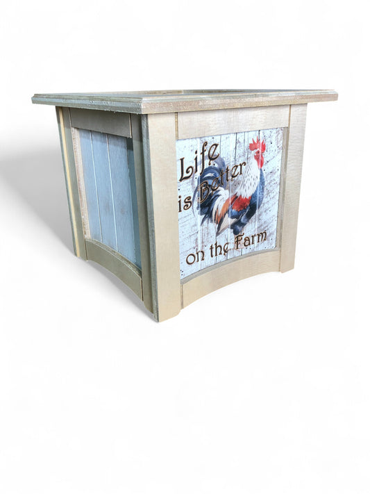8" x 8" Plant Box Plain